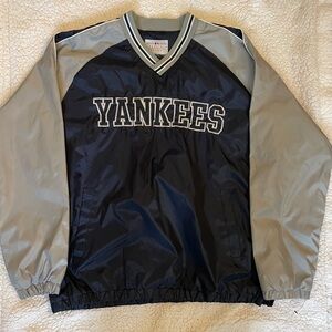 Yankees Navy and Gray Pullover Jacket
